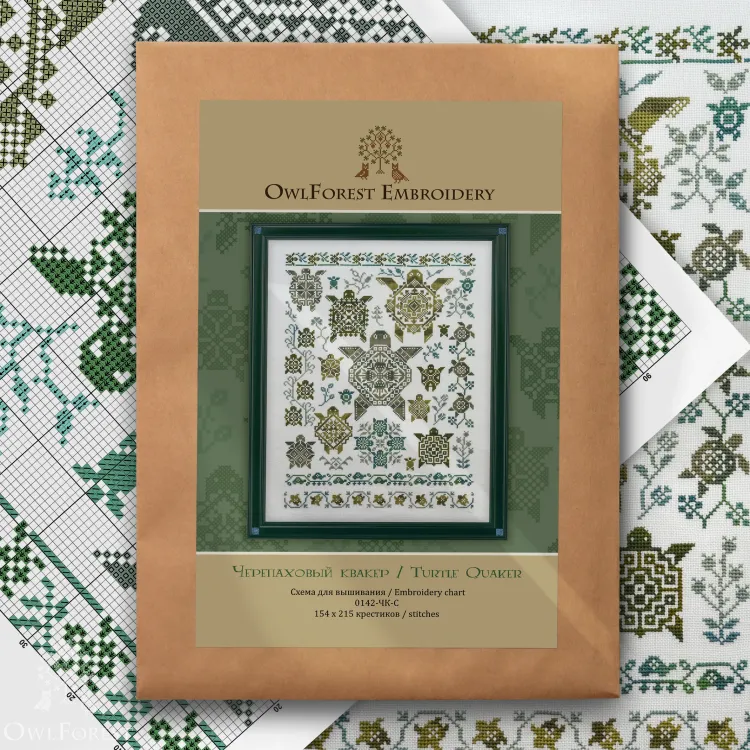Схема для вышивания «Черепаховый квакер»