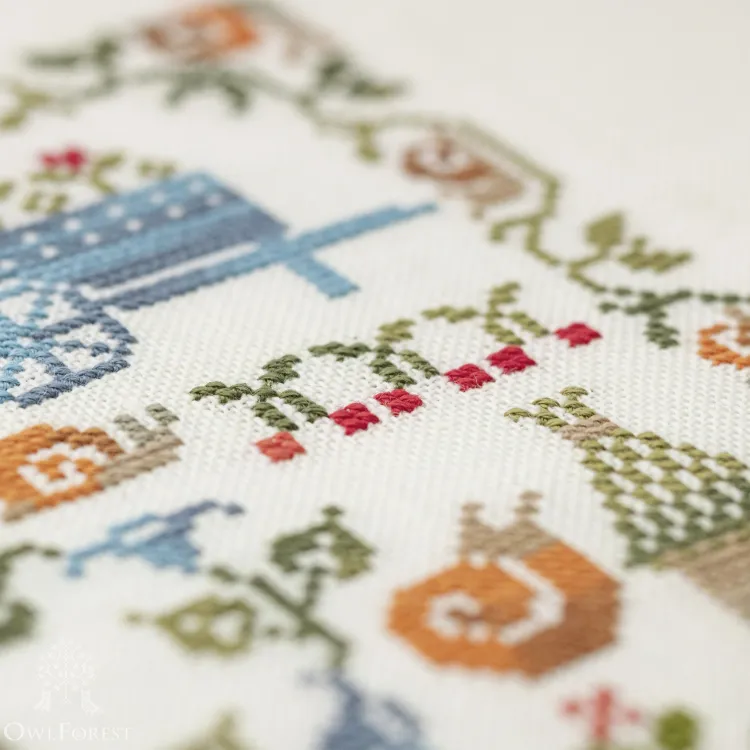 Схема для вышивания «Улиточковый сад» 