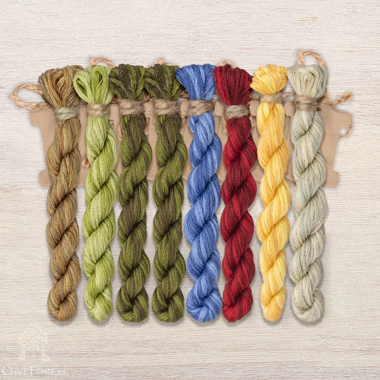 Набор ниток OwlForest для схемы «Лесное богатство» (DMC)