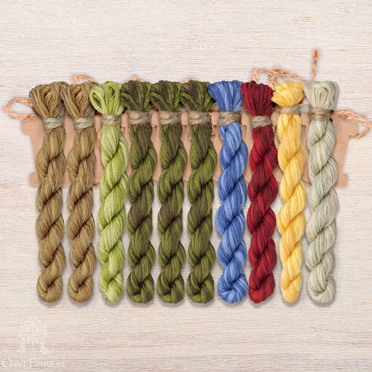 Набор ниток OwlForest для схемы «Лесное богатство» (DMC)