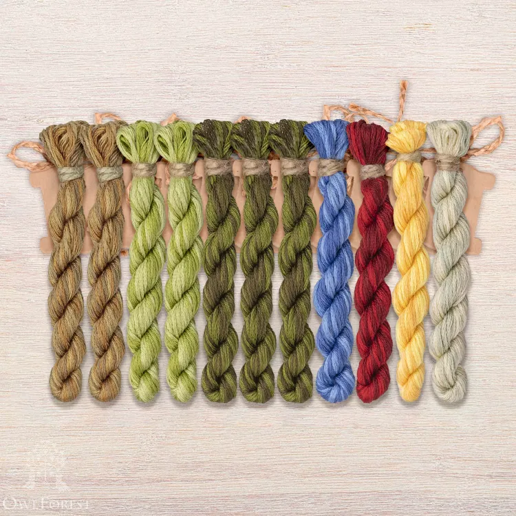 Набор ниток OwlForest для схемы «Лесное богатство» (DMC)