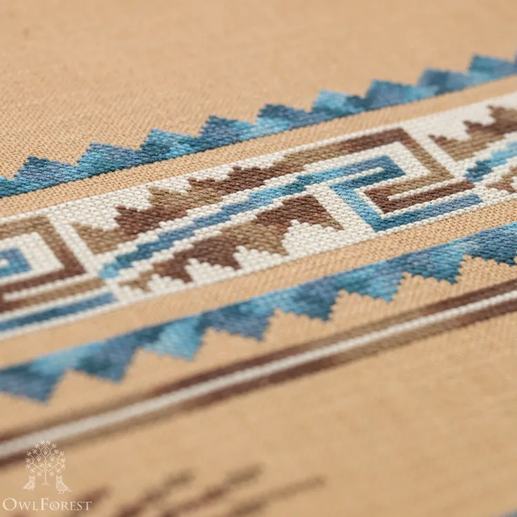 Электронная схема «Индейские мотивы. Белки» 3 цвета