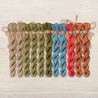 Набор ниток OwlForest для схемы «Улиточковый сад» (DMC)