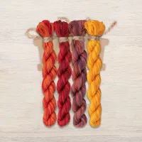 Набор ниток OwlForest для схемы «Яркий октябрь» (DMC)