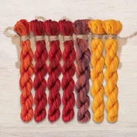 Набор ниток OwlForest для схемы «Яркий октябрь» (DMC)