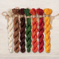 Набор ниток OwlForest для схемы «Мастерская гномов. Декорирование» (DMC)