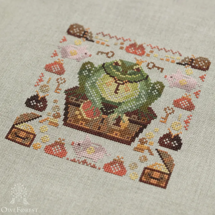 Схема для вышивания «Жадная Жаба»