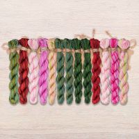 Набор ниток OwlForest для схемы «Пышный пион» (DMC)