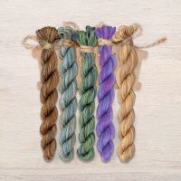 Набор ниток OwlForest для схемы «Ночные трели аметистовых птиц» (ПНК)