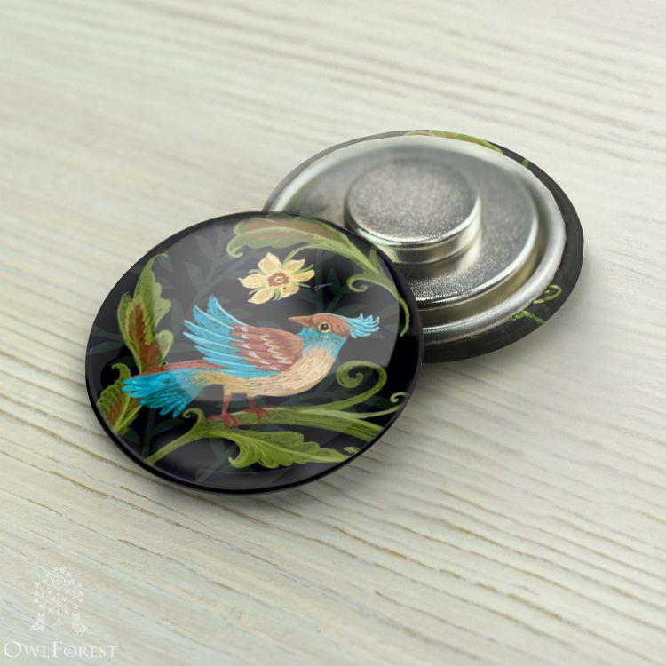 Магнитный держатель «Бирюзовая птичка»