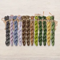 Набор ниток OwlForest для схемы «Уральская неясыть» (ПНК)