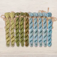 Набор ниток OwlForest для схемы «Окошки» (ПНК)