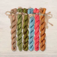 Набор ниток OwlForest для схемы «Улиточковый сад» (ПНК)