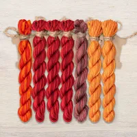 Набор ниток OwlForest для схемы «Яркий октябрь» (ПНК)