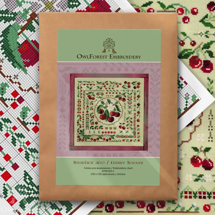 Схема для вышивания «Вишнёвое лето»