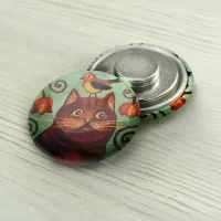 Магнитный держатель «Кот-орнитолог»