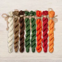 Набор ниток OwlForest для схемы «Мастерская гномов. Декорирование» (ПНК)