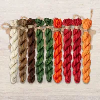 Набор ниток OwlForest для схемы «Мастерская гномов. Декорирование» (ПНК)