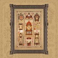 Набор для вышивания «Семплер с часами» 