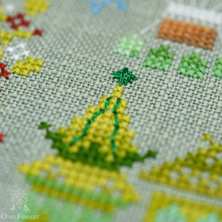 Бесплатная схема для вышивания «Изумрудный город»