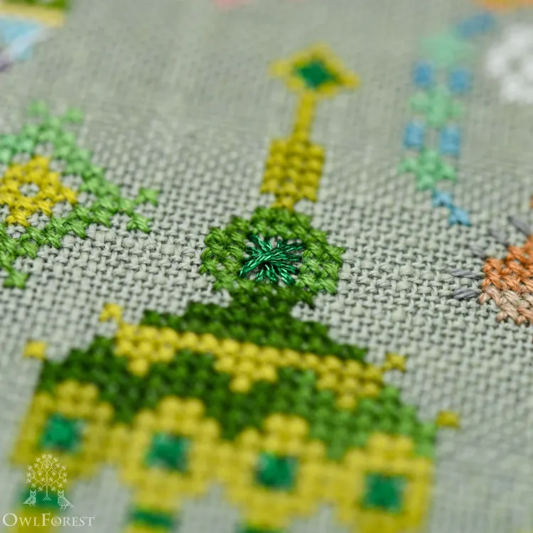 Бесплатная схема для вышивания «Изумрудный город»