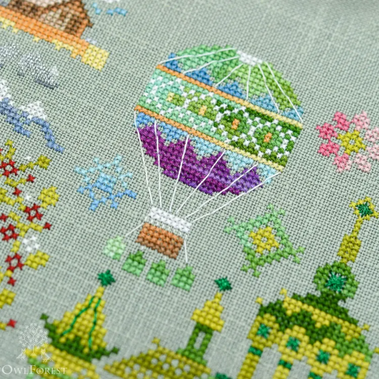 Бесплатная схема для вышивания «Изумрудный город»