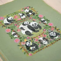 Схема для вышивания «Милые панды» 