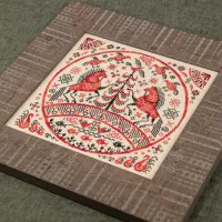 Схема для вышивания «Красные кони»