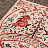 Схема для вышивания «Красные кони»