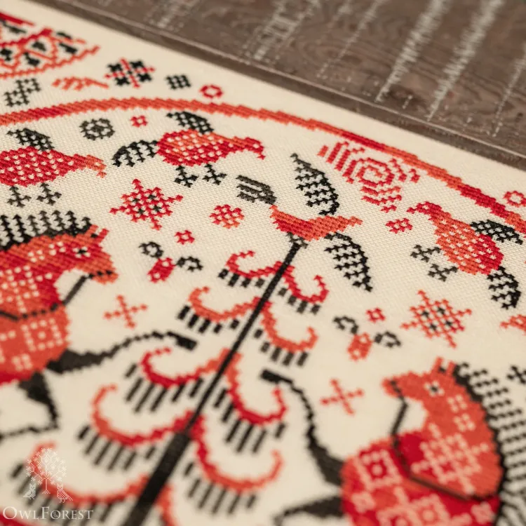 Схема для вышивания «Красные кони»