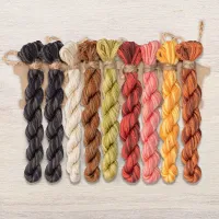 Набор ниток OwlForest для схемы «Осенние коты» (DMC)