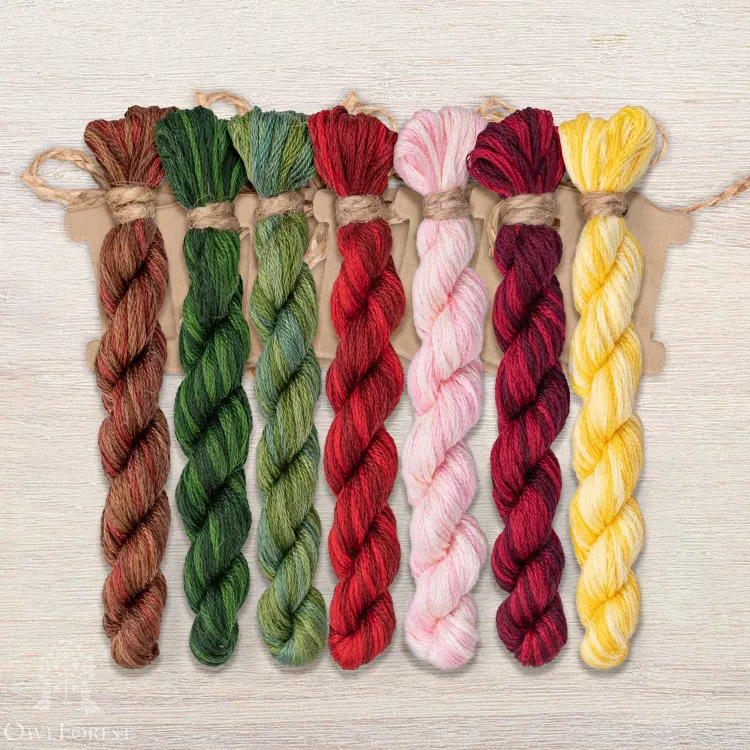 Набор ниток OwlForest для схемы «Вишнёвое  лето» (DMC)