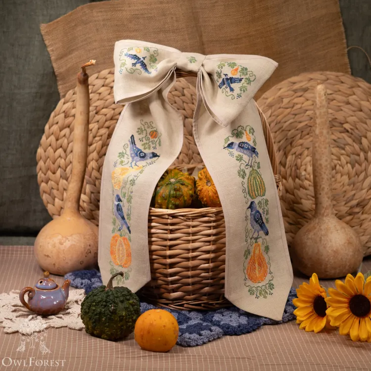 Схема для вышивания «Бант Тыквенный»