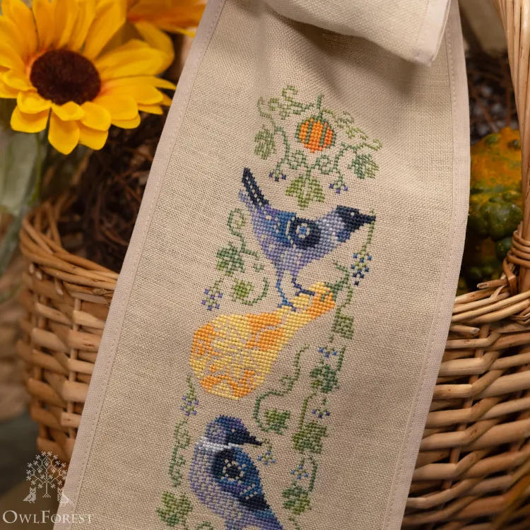 Схема для вышивания «Бант Тыквенный»