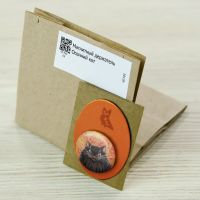 Магнитный держатель «Осенний кот»