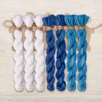 Набор ниток OwlForest для схемы «Снежный февраль» (DMC)