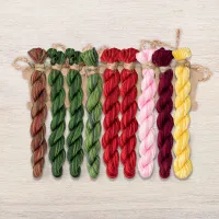 Набор ниток OwlForest для схемы «Вишнёвое лето» (ПНК)