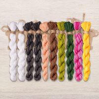 Набор ниток OwlForest для схемы «Милые панды» (DMC)