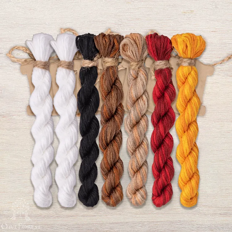 Набор ниток OwlForest для схемы «Портрет Правителя» (DMC)