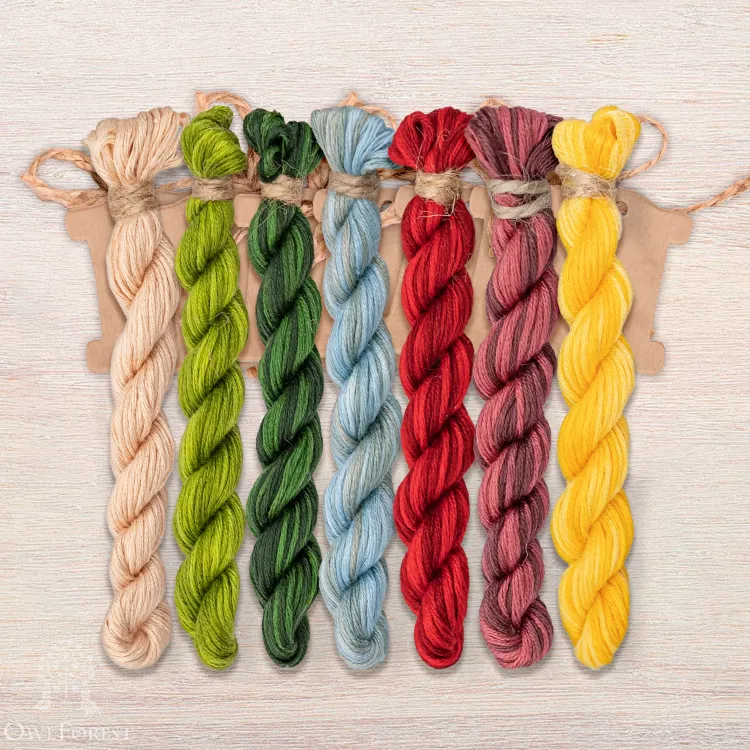 Набор ниток OwlForest для схемы «Театр «Вёшенки»  (ПНК)