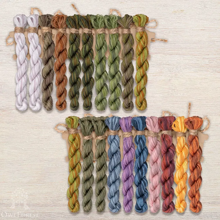 Набор ниток OwlForest для схемы «Заколдованное болото» (DMC)