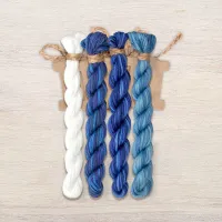 Набор ниток OwlForest для схемы «Снежный февраль» (ПНК)