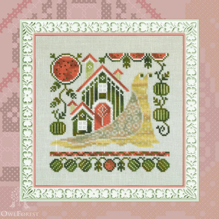 Схема для вышивания «Улиточные домики. Арбуз» 