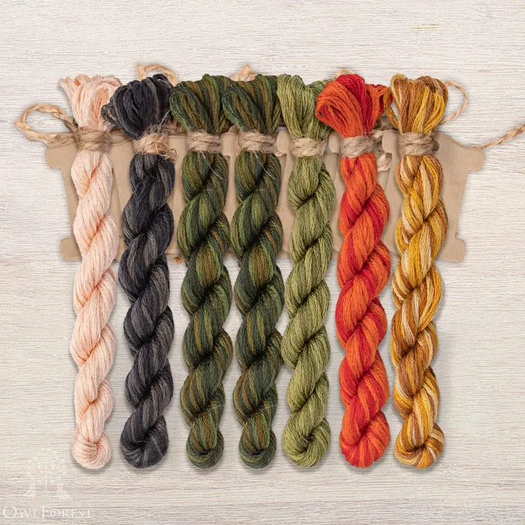 Набор ниток OwlForest для схемы «Лукоморье» (DMC)