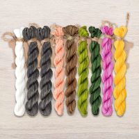 Набор ниток OwlForest для схемы «Милые панды» (ПНК)