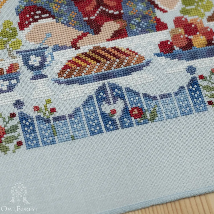 Схема для вышивания «У самовара» 