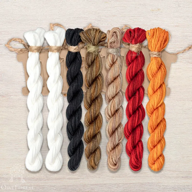 Набор ниток OwlForest для схемы «Портрет Правителя» (ПНК им. Кирова)