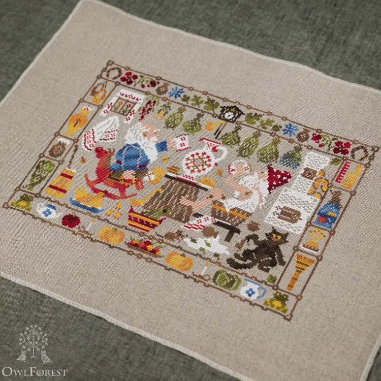 Схема для вышивания «В гостях у Банника»