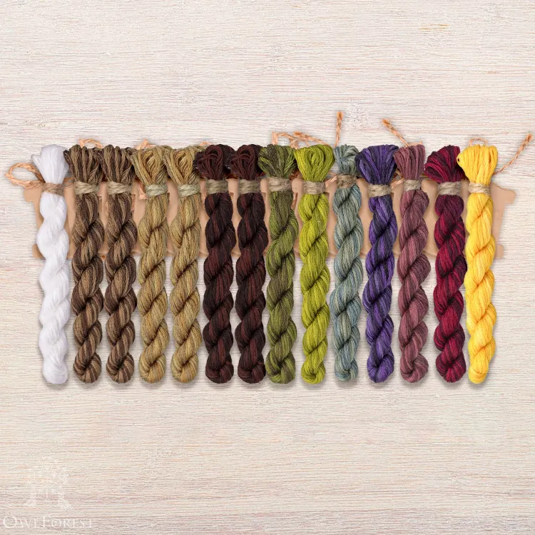 Набор ниток OwlForest для схемы «Соковарня» (DMC)