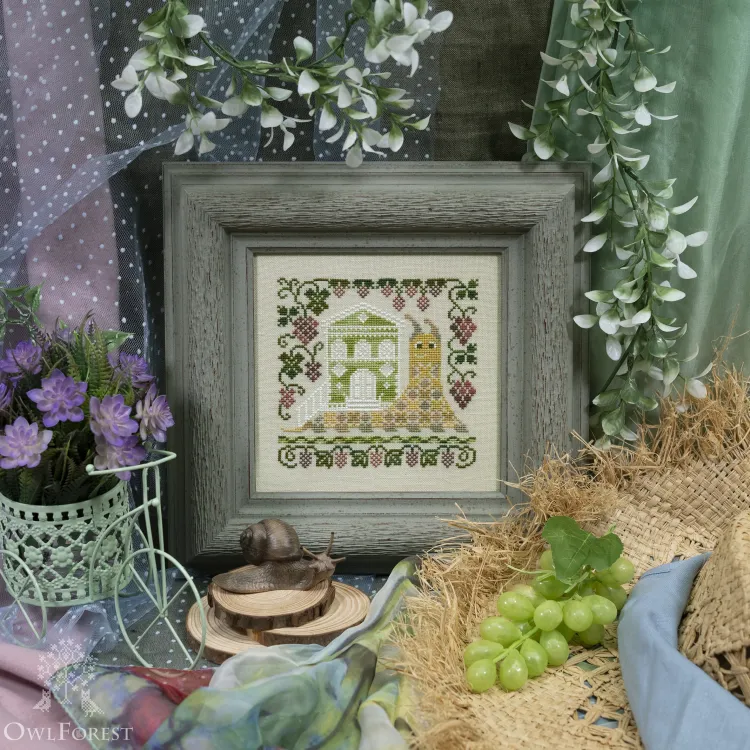 Схема для вышивания «Улиточные домики. Виноград» 